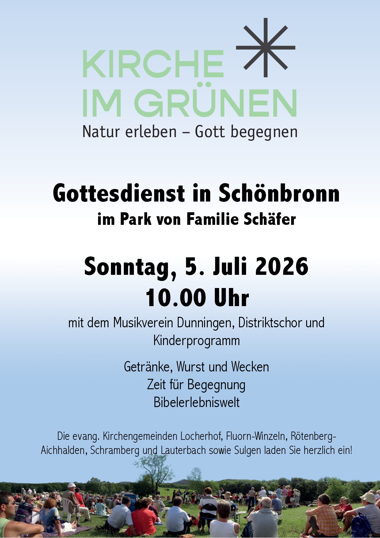Gottesdienst im Park 2026Plakat